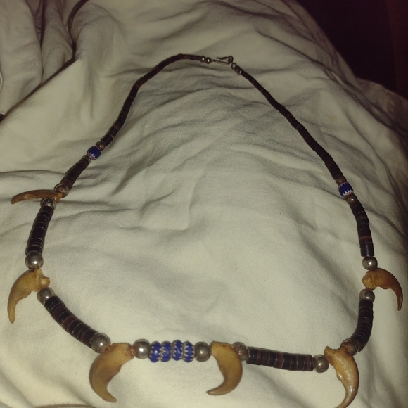 Handmade Other - Handcrafted Necklace with Blue Accents